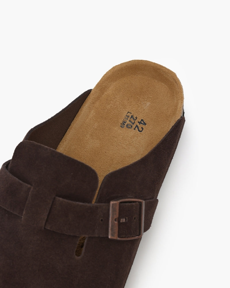 Classic Elegance Suede Clogs