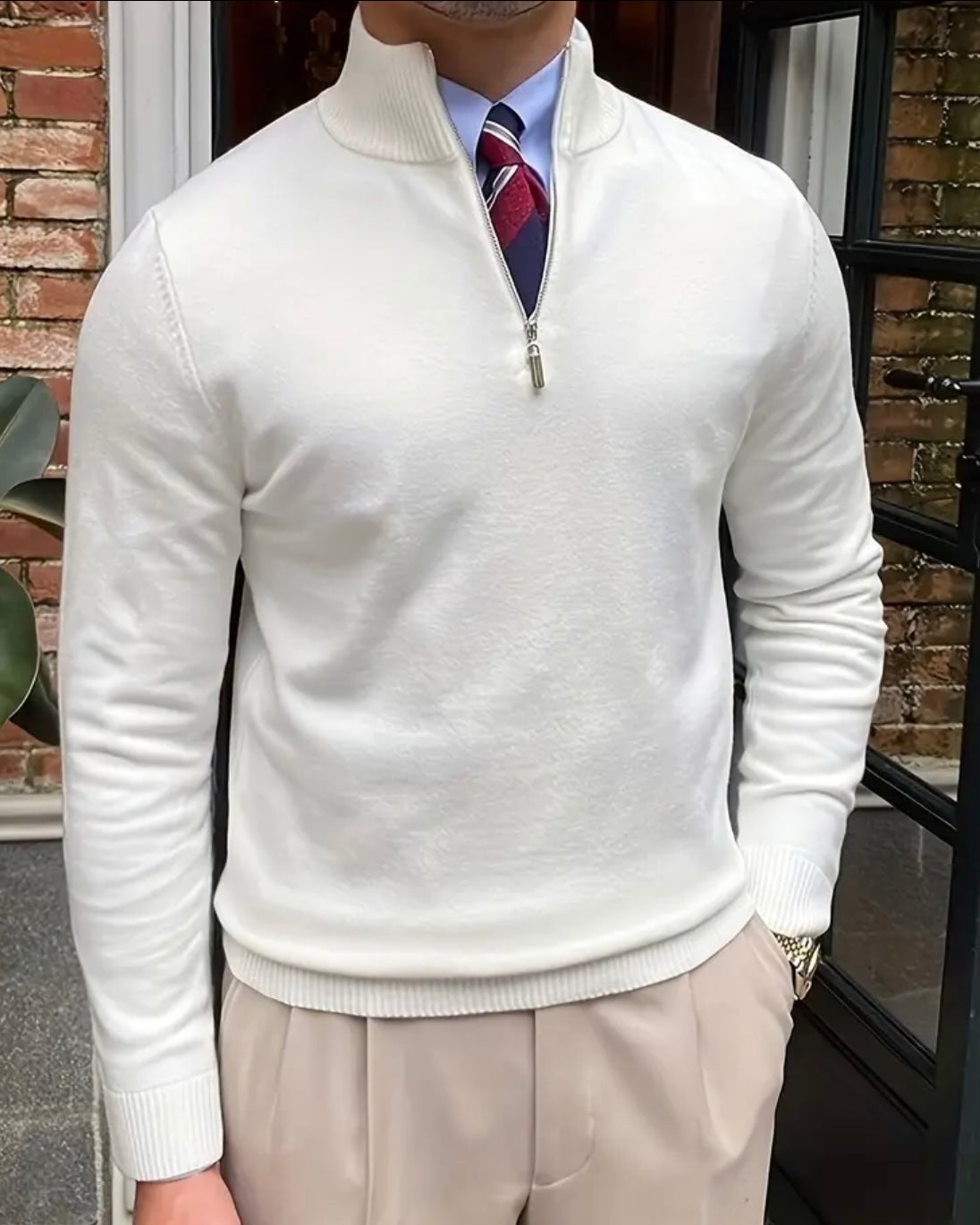 ROMA Luxe Quarter Zip Pullover