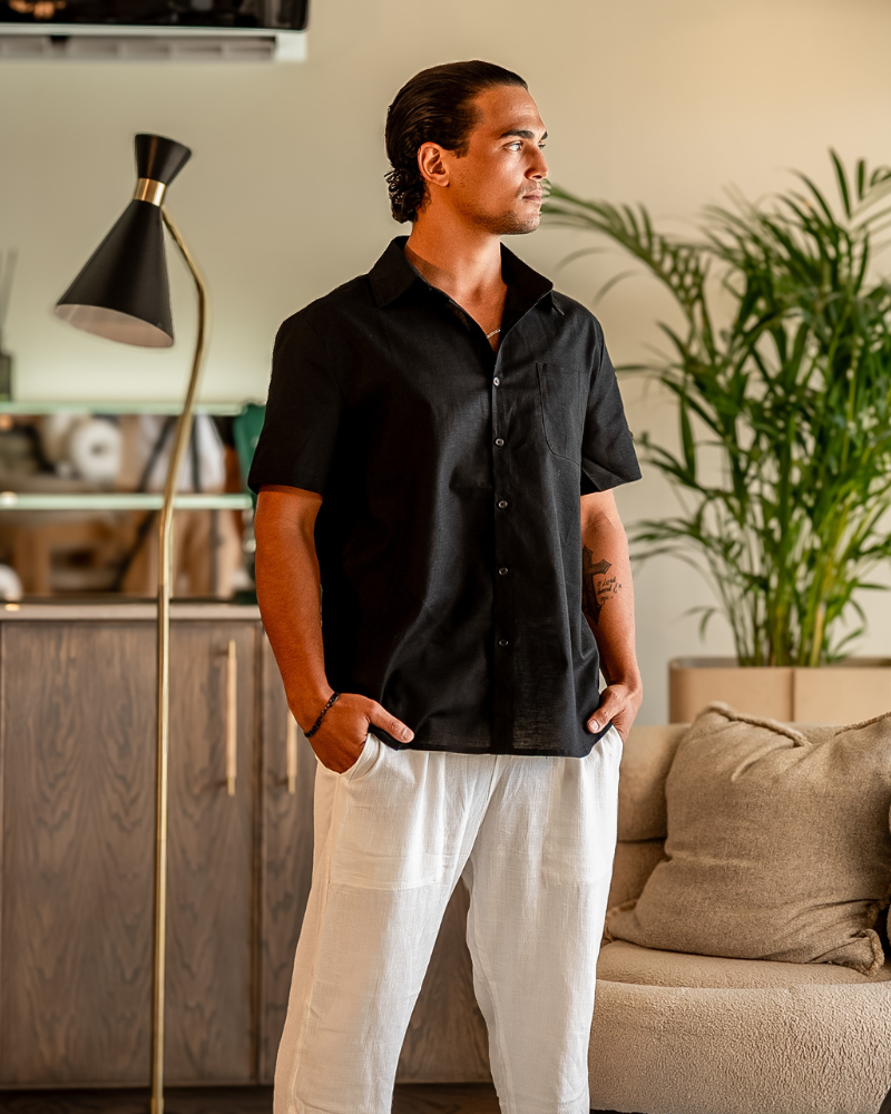 Short Sleeve Linen Shirt - Cape Town Collection