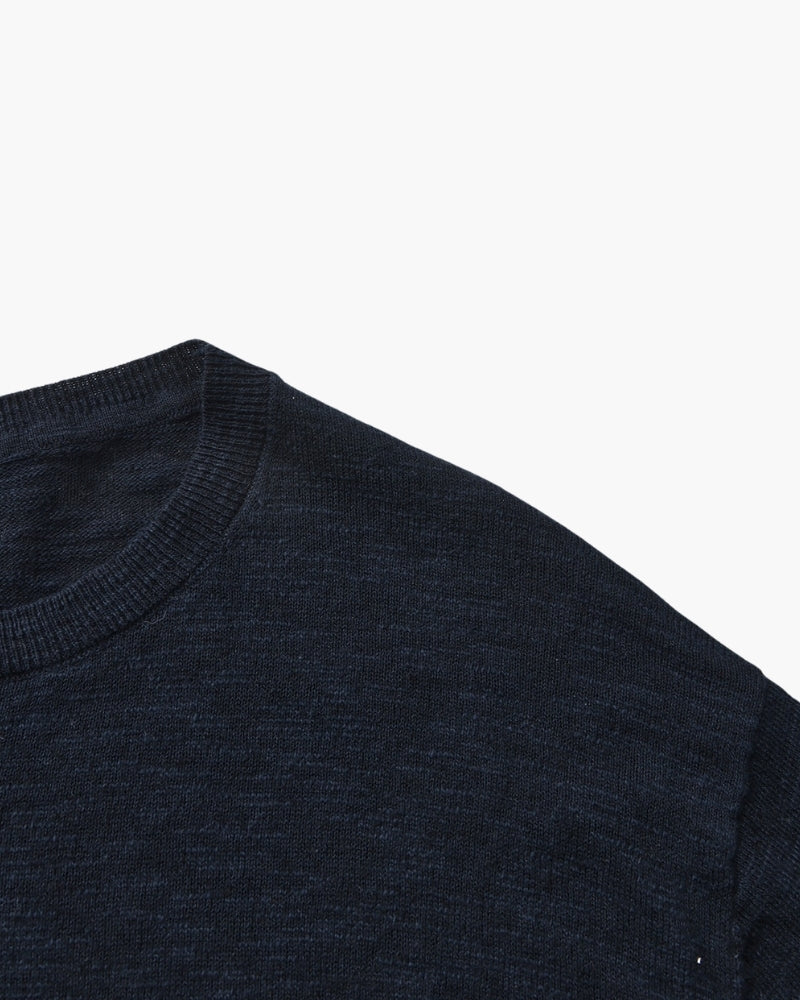 Essential Crewneck in Soft Linen Cotton Blend