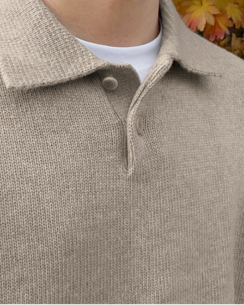 Cozy Wool Button-Up Half Zip