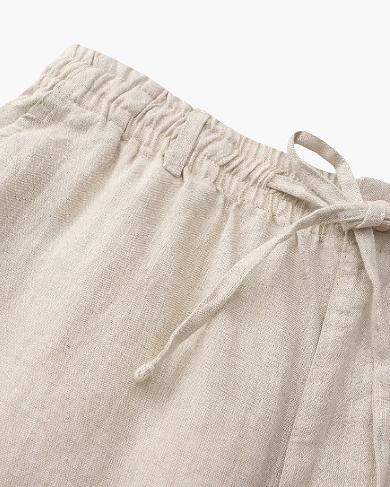 Casablanca Luxe Linen Shorts