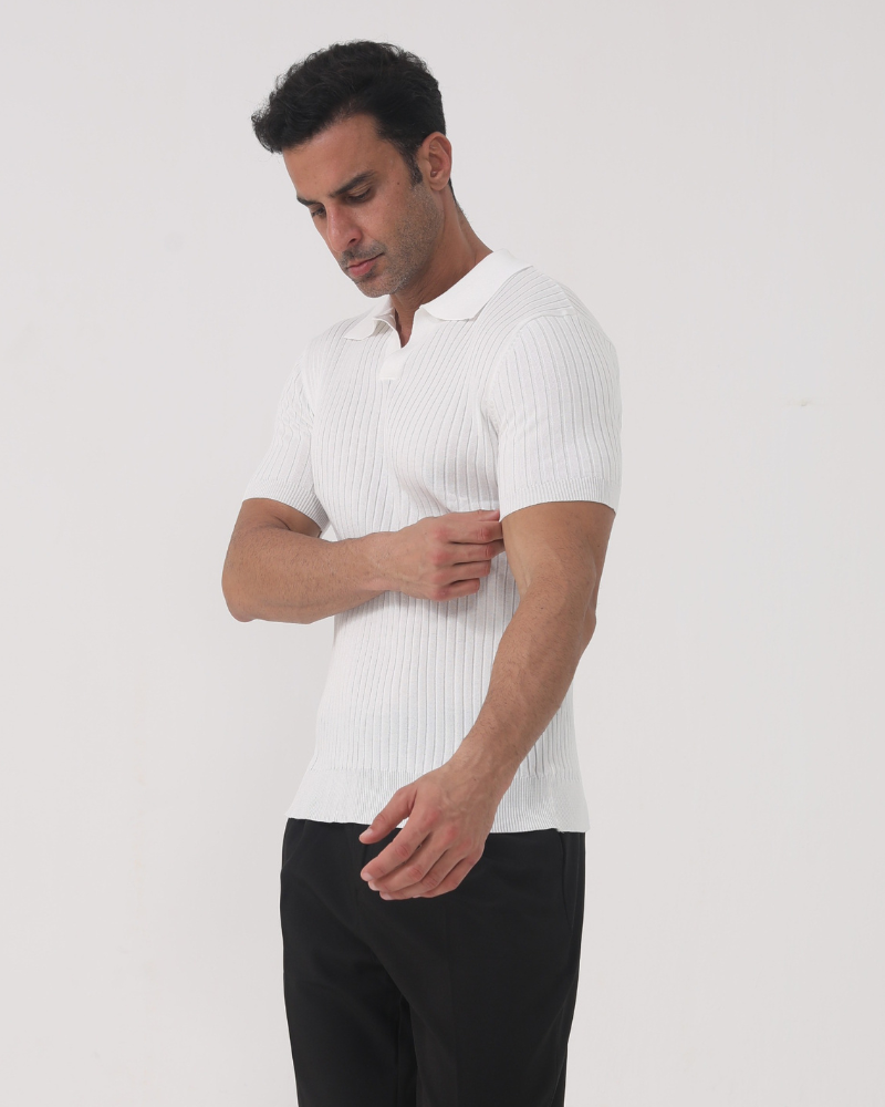 Florence - Textured Cotton Polo