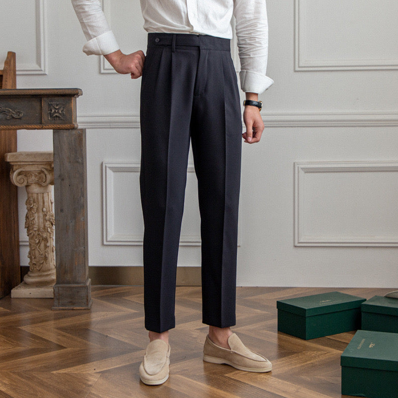 Parisian Elegance: Classic Heritage Trousers