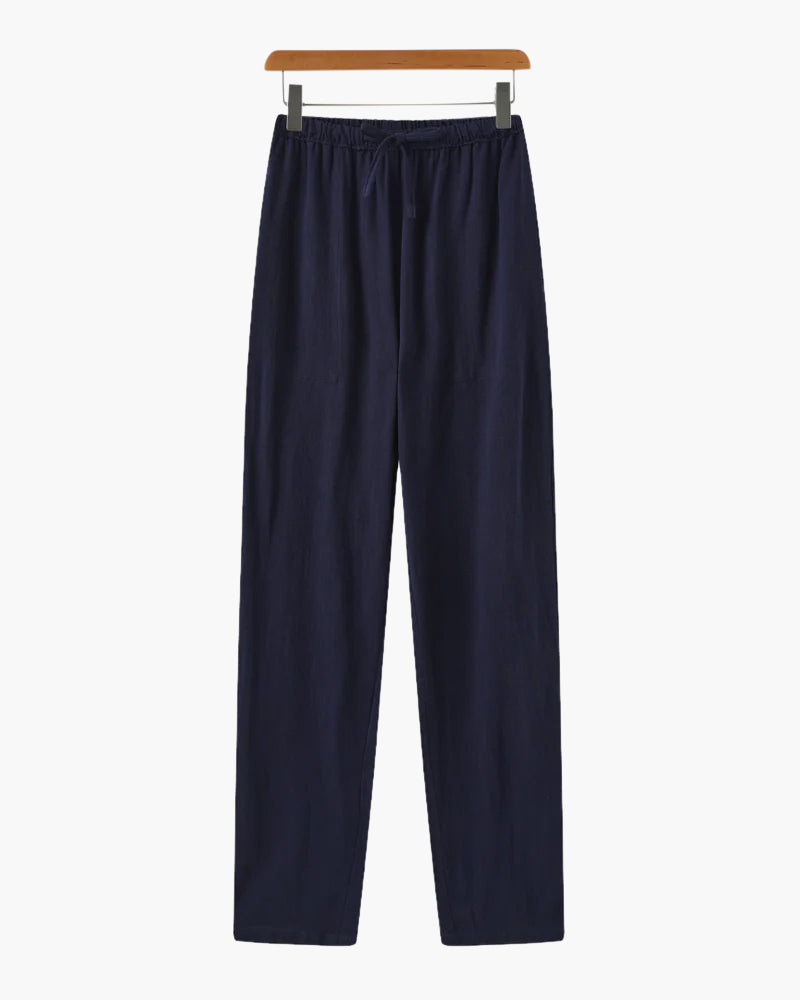 Chic Marrakech Slim Fit Linen Trousers