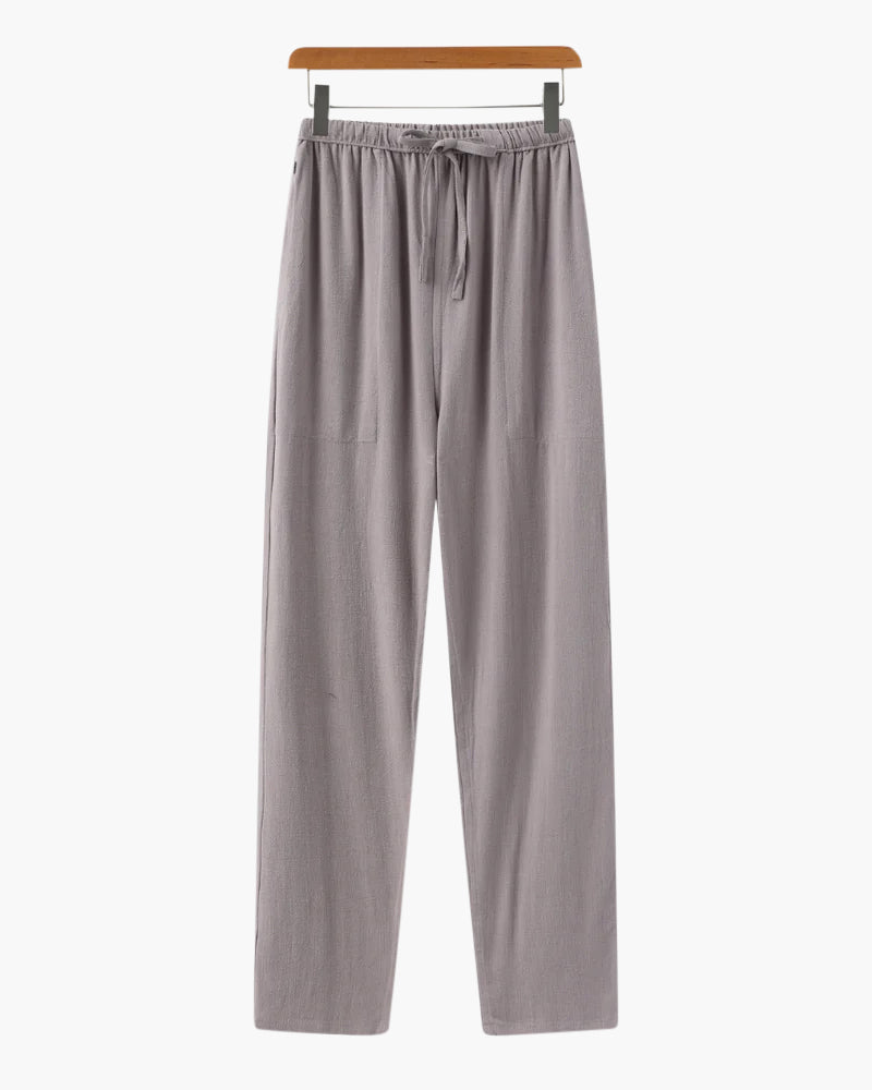 Chic Marrakech Slim Fit Linen Trousers