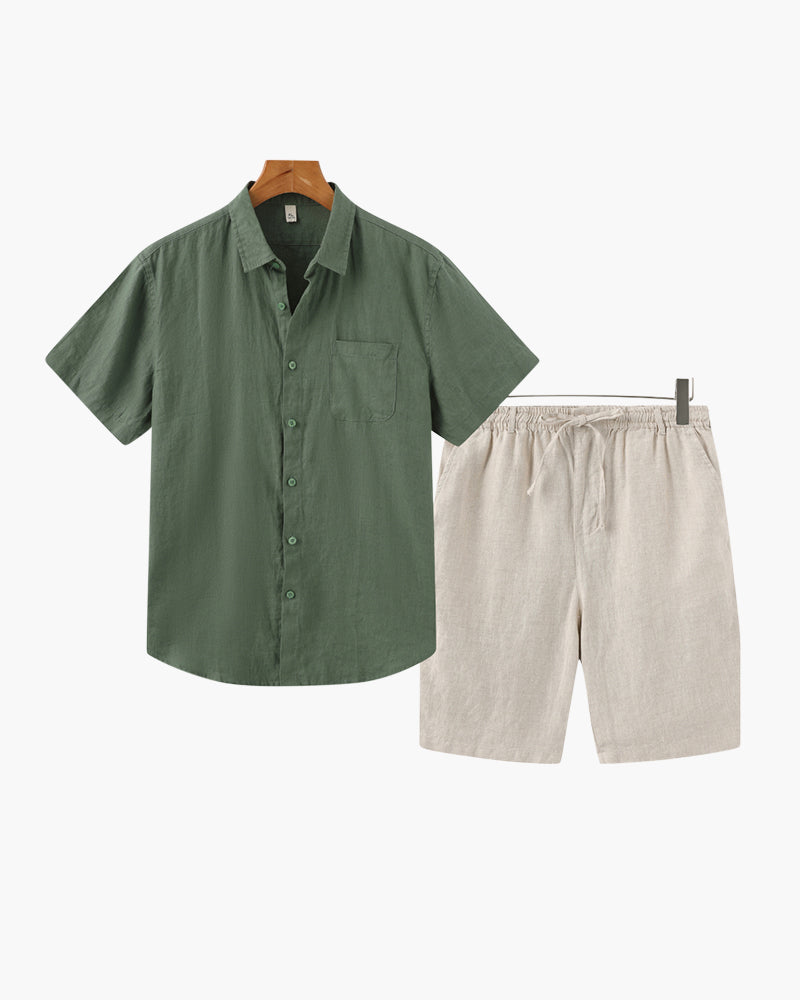 Heritage Linen Shorts Set