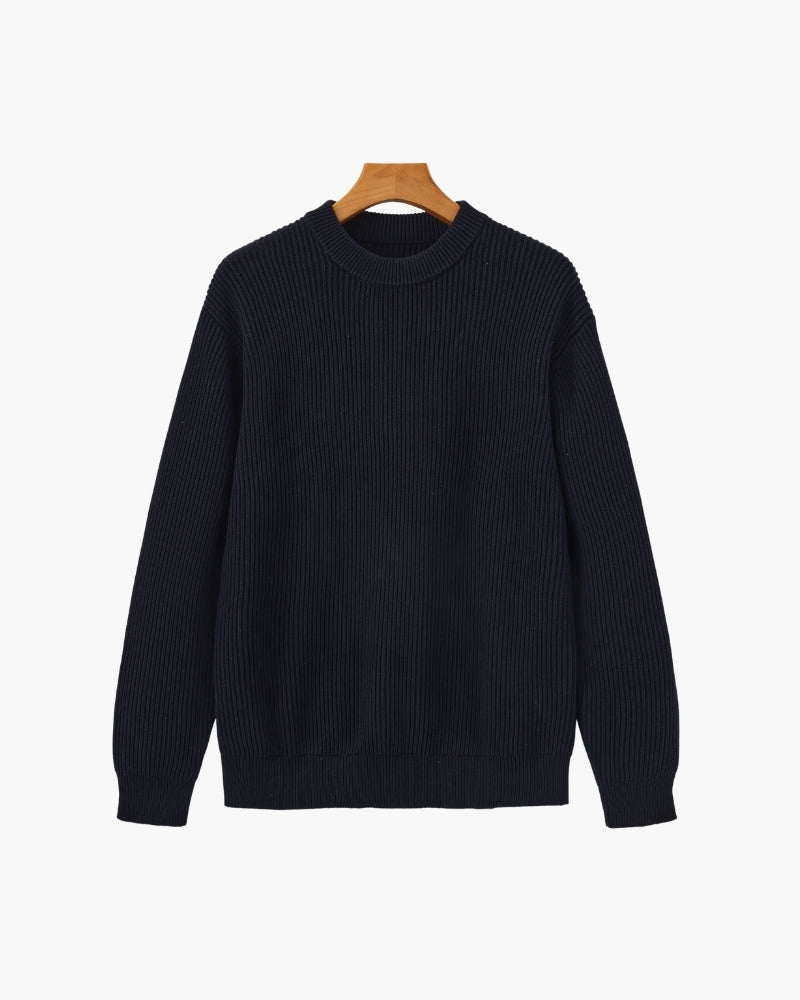 Cozy Ribbed Crewneck Sweater