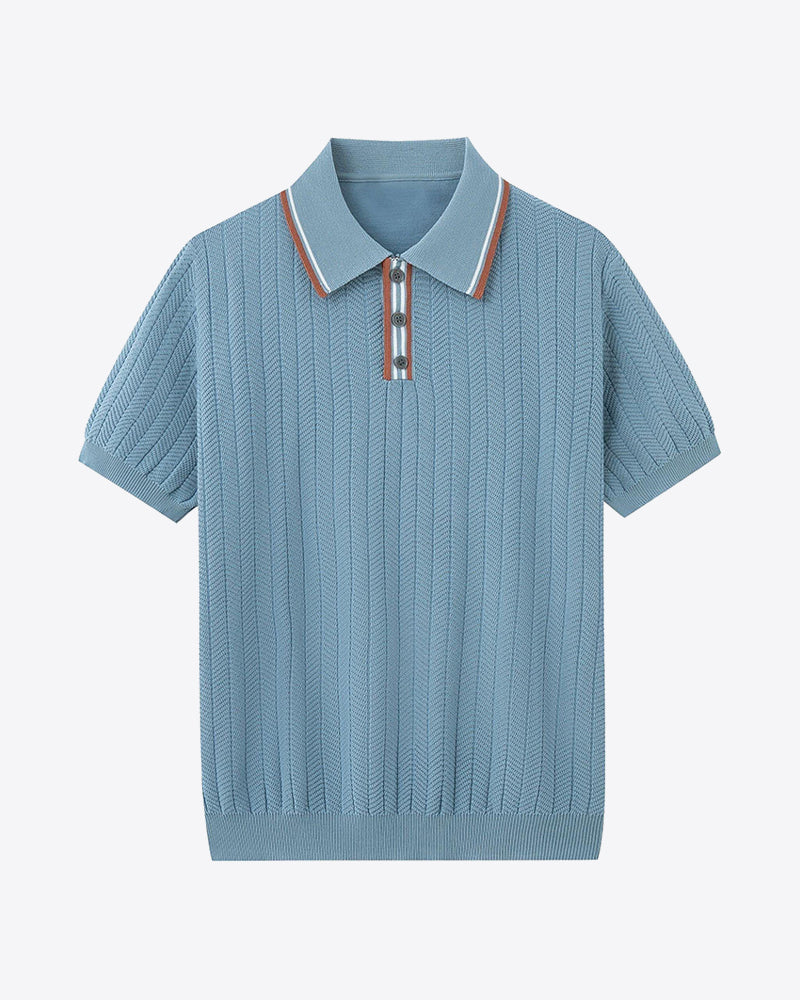 Coastal Charm Knit Polo