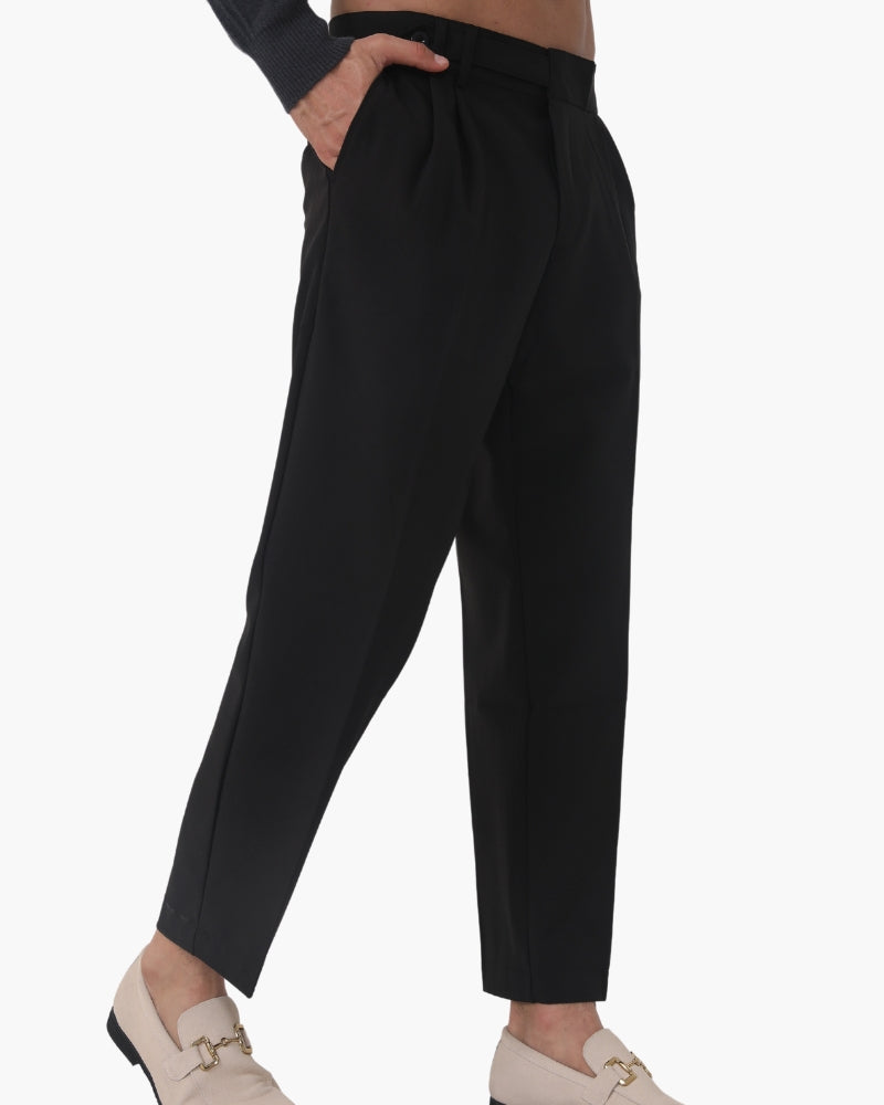 Chic Parisian High-Waisted Trousers