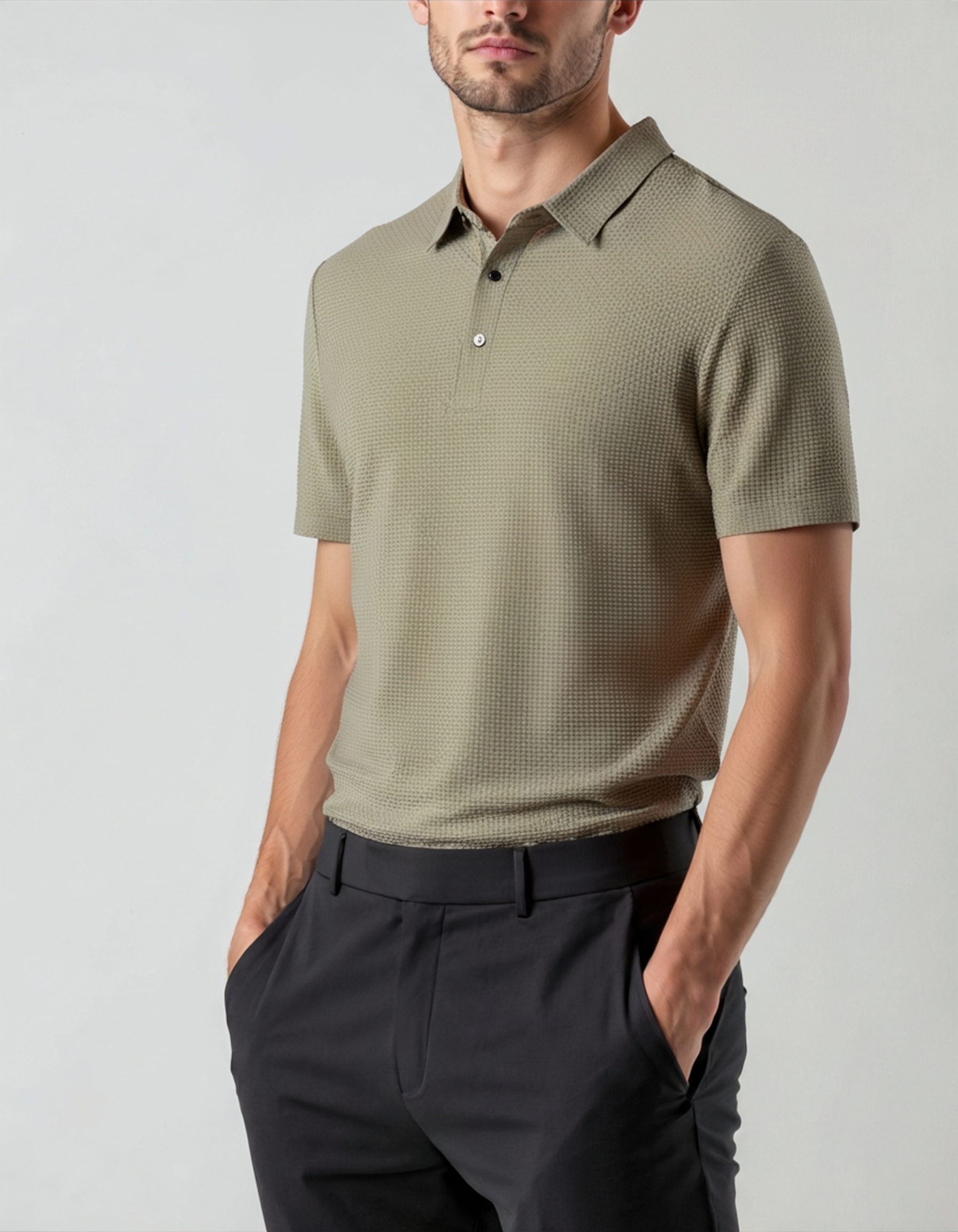 Prestigio Silk Polo Shirt - Wrinkle-Resistant Elegance