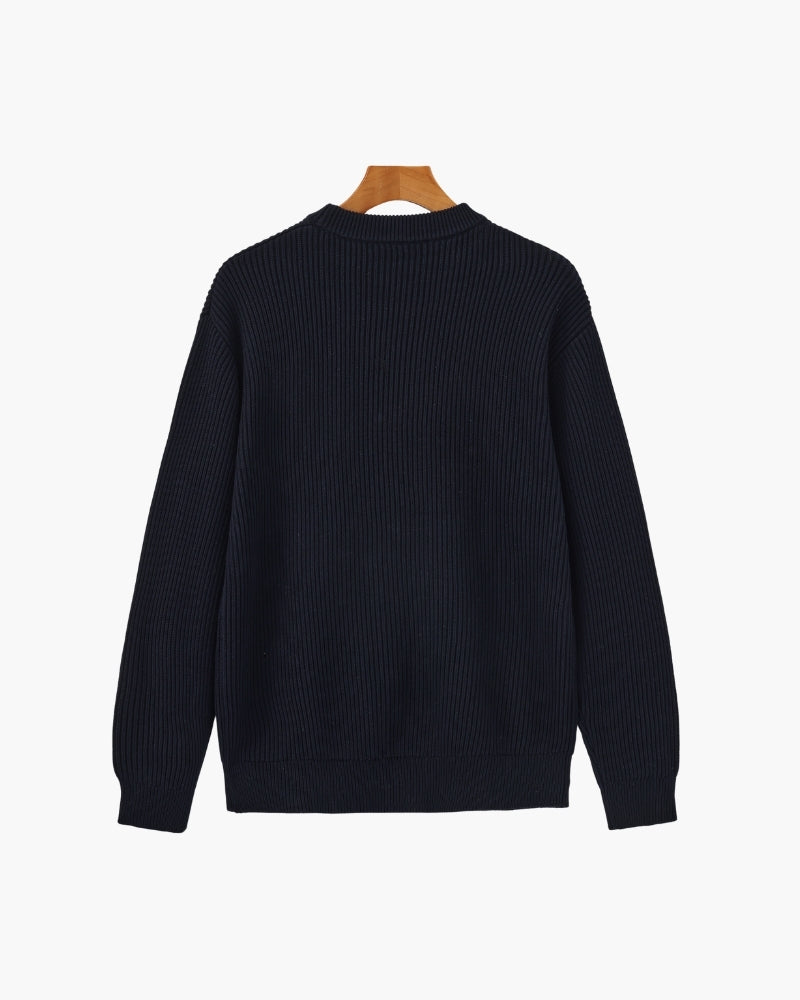 Cozy Ribbed Crewneck Sweater