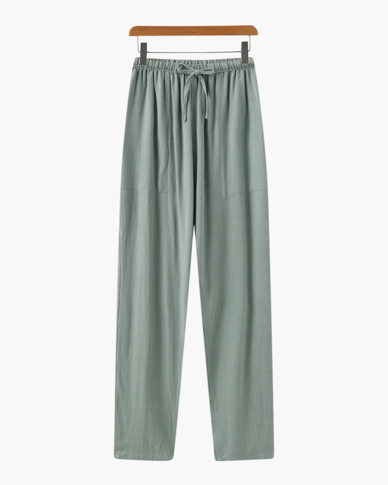 Chic Marrakech Slim Fit Linen Trousers
