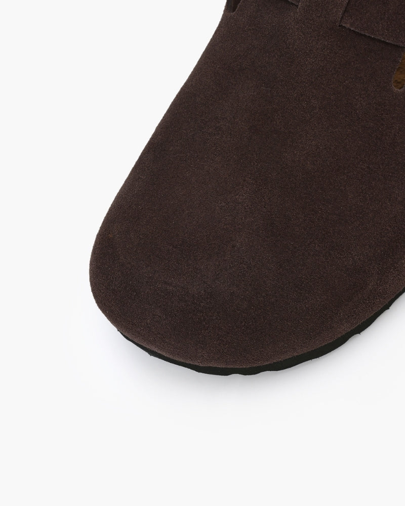 Classic Elegance Suede Clogs