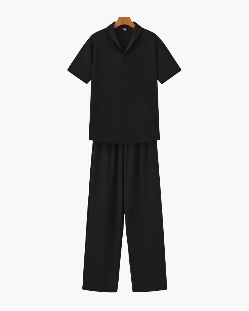 Classic Cotton Polo and Pants Ensemble