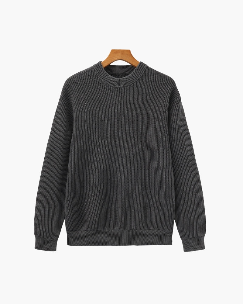 Cozy Ribbed Crewneck Sweater