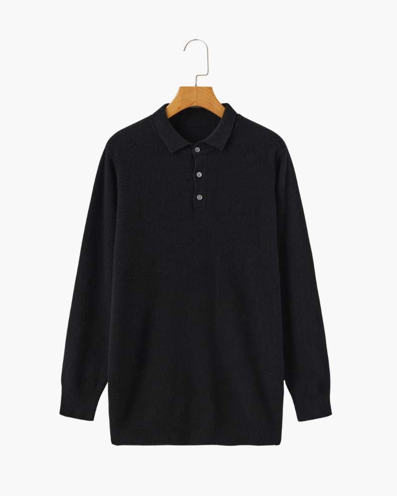 Pure Cashmere Polo - Luxurious Comfort Redefined