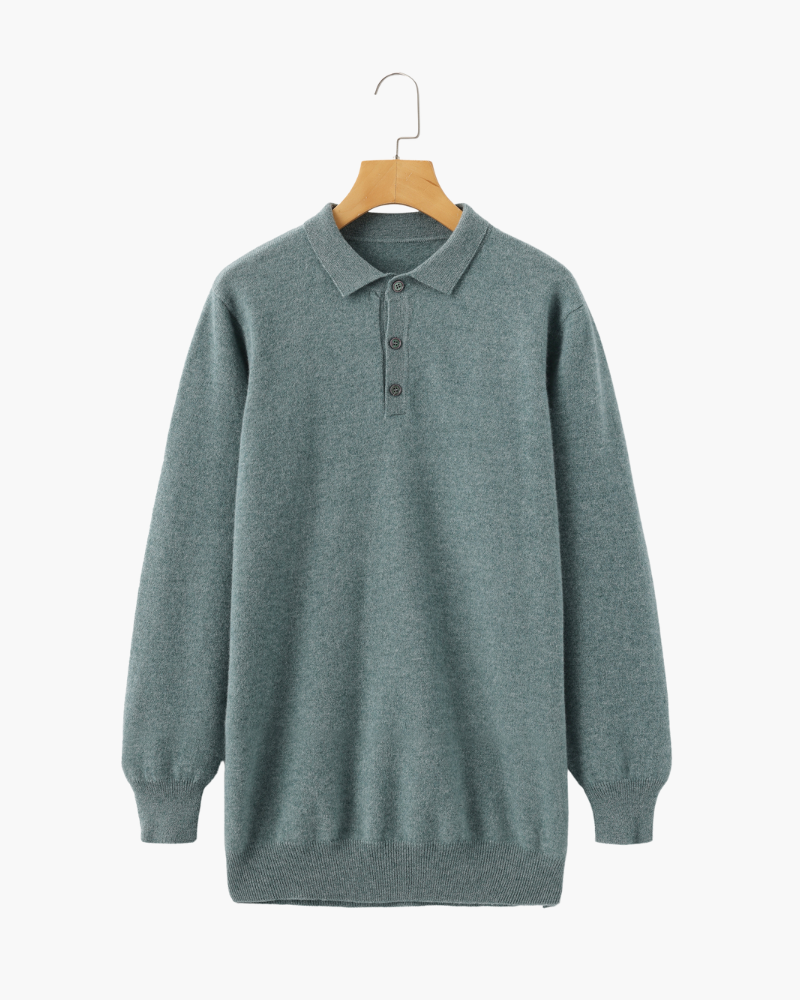 Pure Cashmere Polo - Luxurious Comfort Redefined