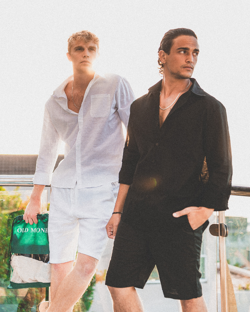 Casablanca Luxe Linen Shorts