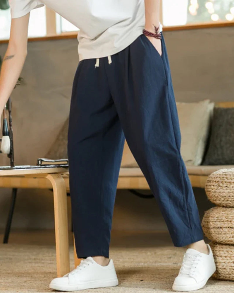 Chic Cancun Cotton Trousers