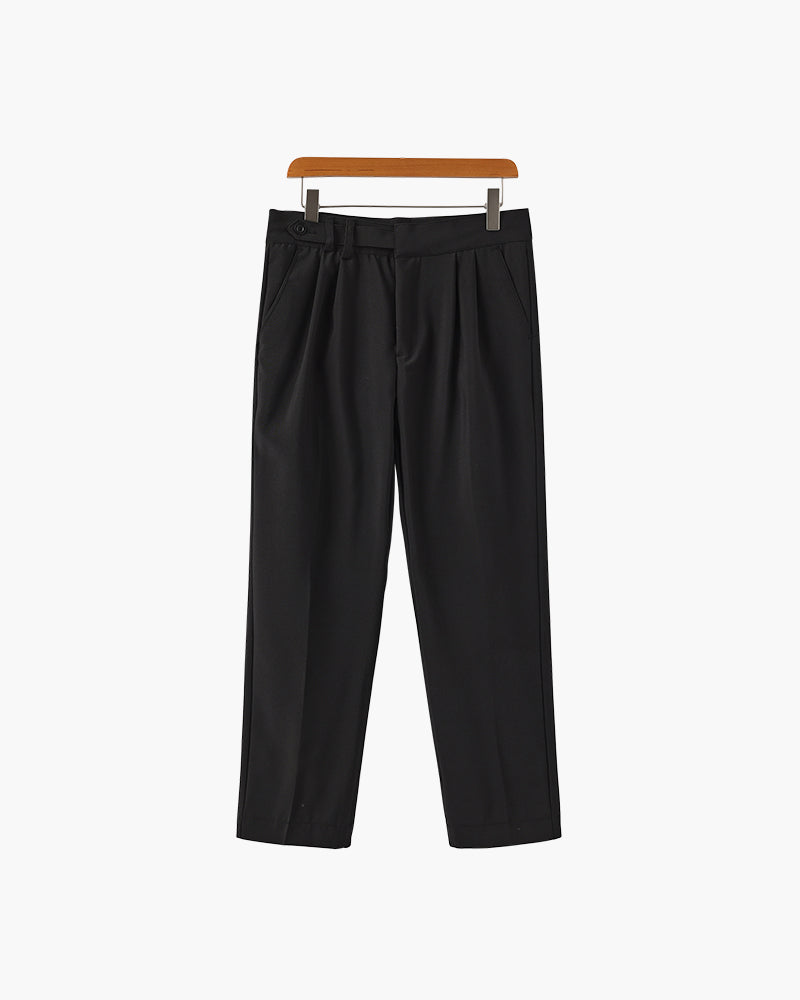 Chic Parisian High-Waisted Trousers