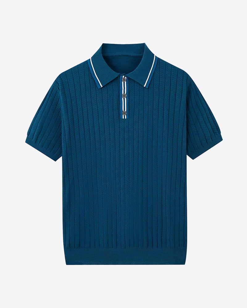 Coastal Charm Knit Polo