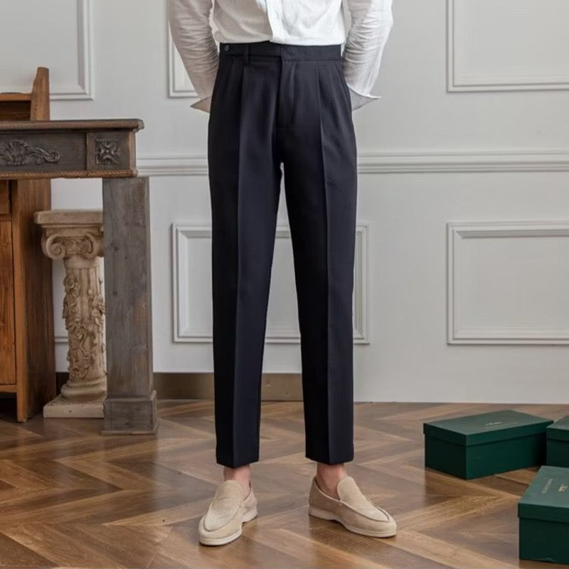 Parisian Elegance: Classic Heritage Trousers