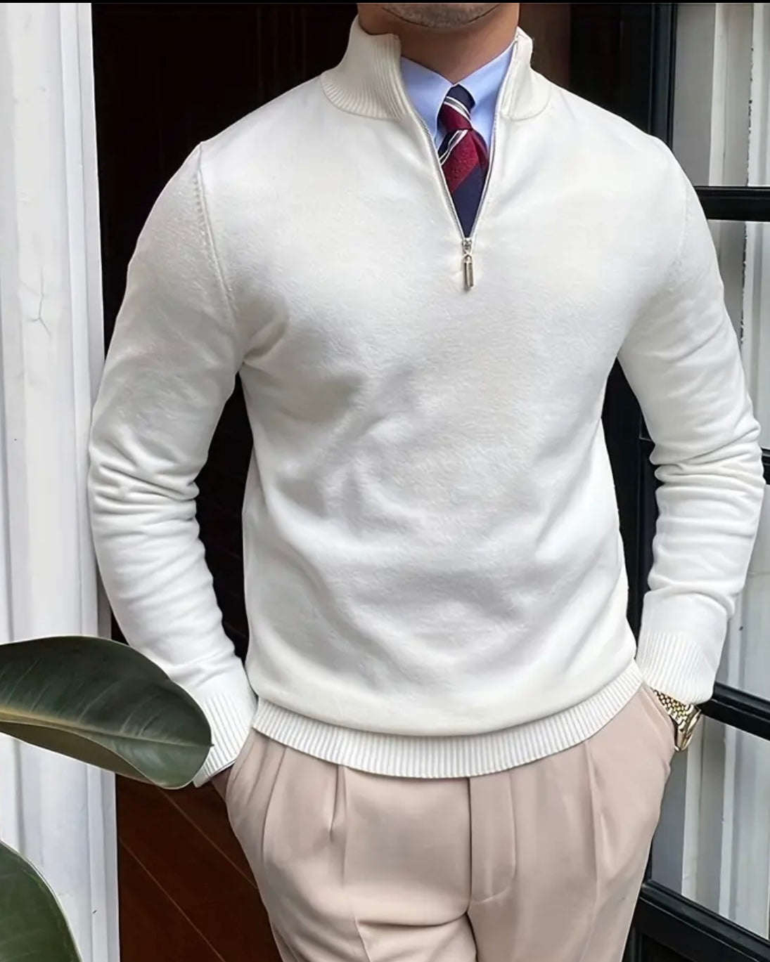 ROMA Luxe Quarter Zip Pullover