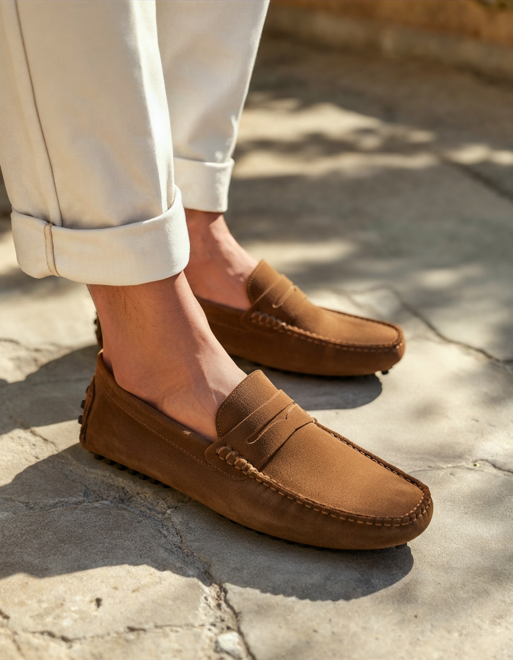 Luxurious Suede Driver Moccasins